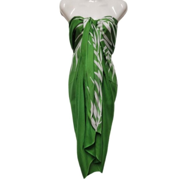 Cover Up Handpainted Cotton Batik Coverups Strapless Dress Wrapskirt Home Accent - Picture 3 of 6